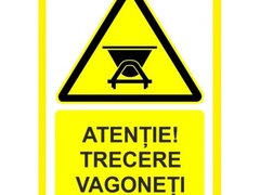 Placuta trecere vagoneti